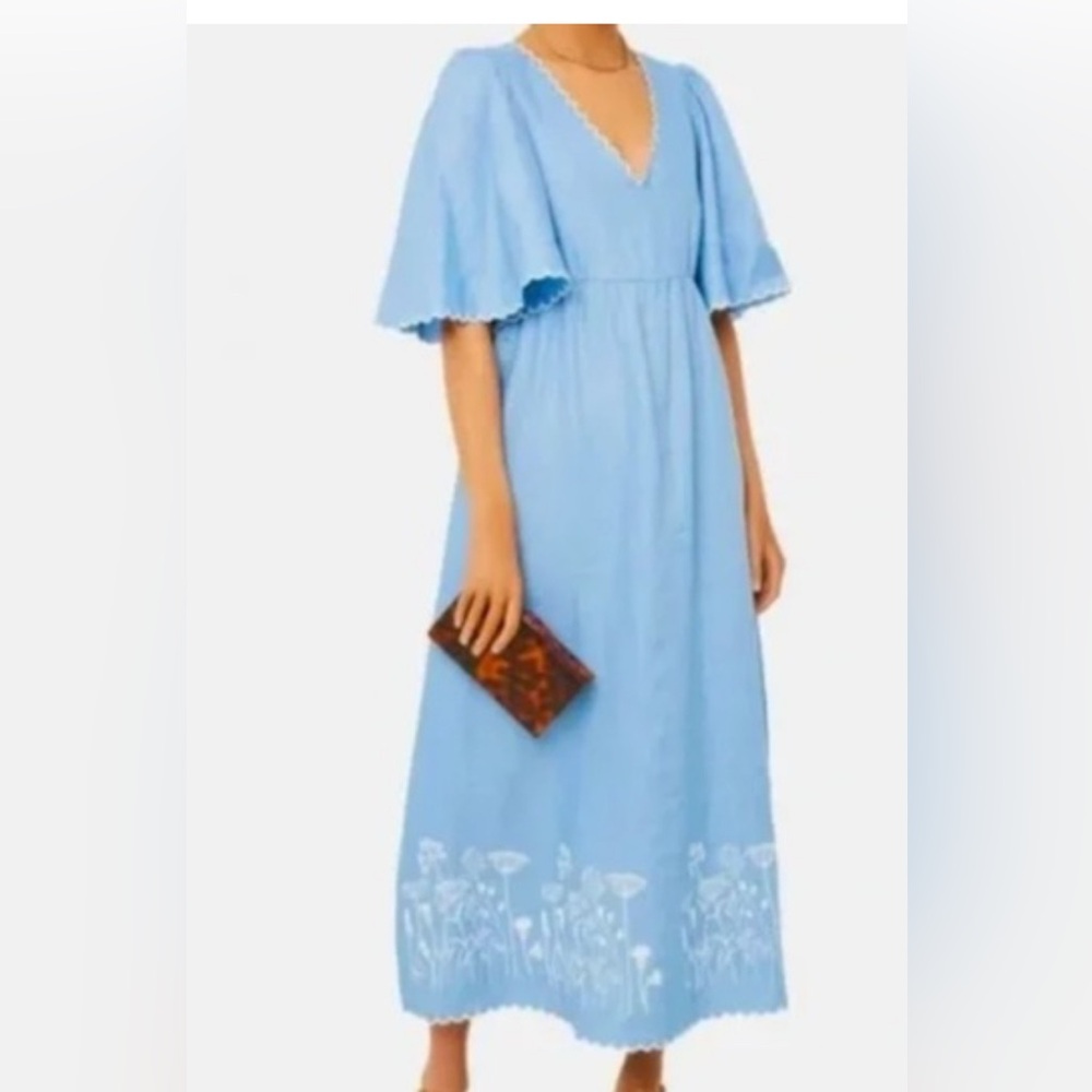 Tuckernuck Light Blue Floral Maxi Dress